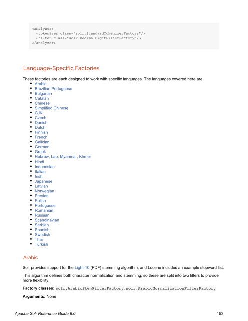 Apache Solr Reference Guide Covering Apache Solr 6.0