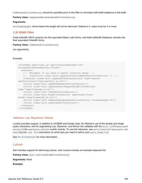 Apache Solr Reference Guide Covering Apache Solr 6.0