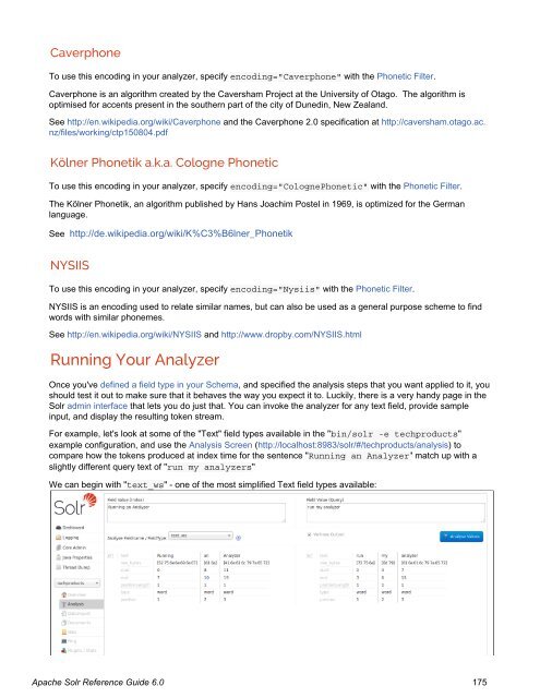 Apache Solr Reference Guide Covering Apache Solr 6.0