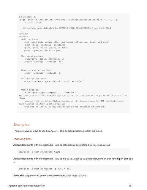 Apache Solr Reference Guide Covering Apache Solr 6.0