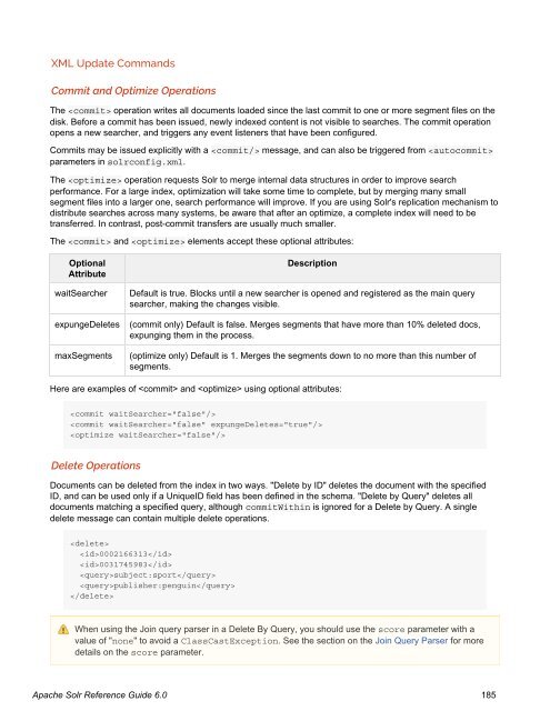 Apache Solr Reference Guide Covering Apache Solr 6.0