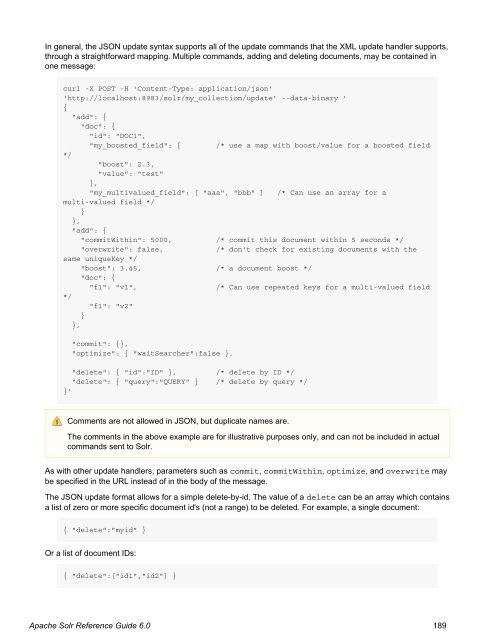 Apache Solr Reference Guide Covering Apache Solr 6.0