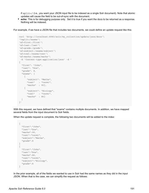 Apache Solr Reference Guide Covering Apache Solr 6.0