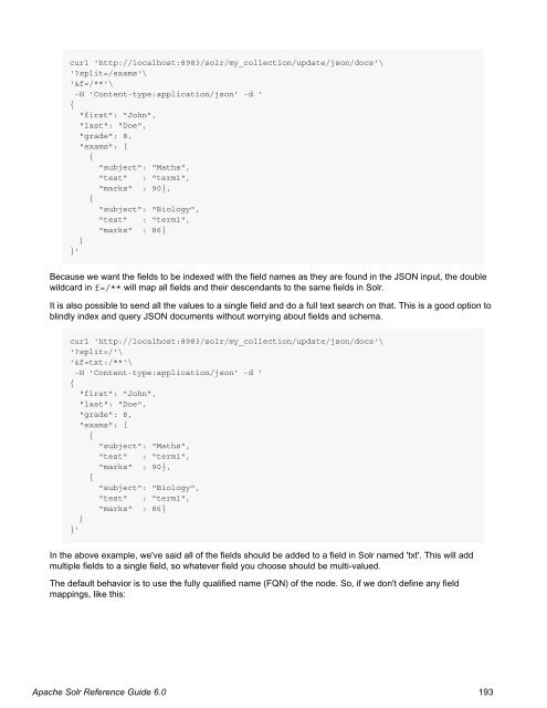 Apache Solr Reference Guide Covering Apache Solr 6.0