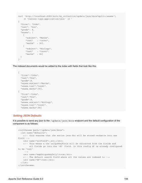 Apache Solr Reference Guide Covering Apache Solr 6.0