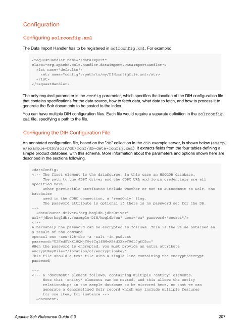 Apache Solr Reference Guide Covering Apache Solr 6.0