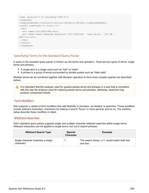 Apache Solr Reference Guide Covering Apache Solr 6.0