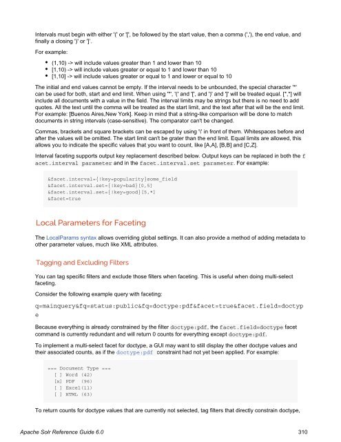 Apache Solr Reference Guide Covering Apache Solr 6.0