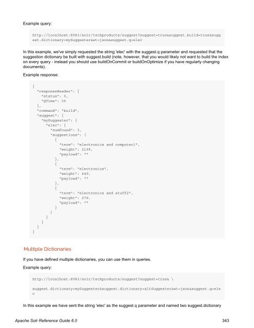 Apache Solr Reference Guide Covering Apache Solr 6.0