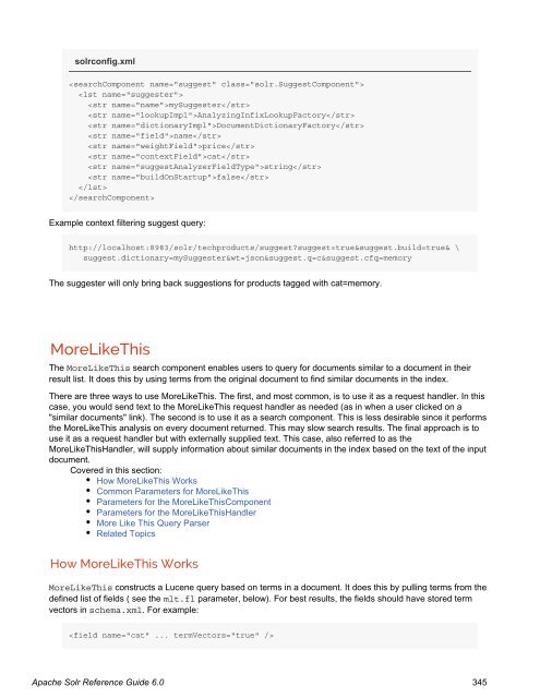 Apache Solr Reference Guide Covering Apache Solr 6.0