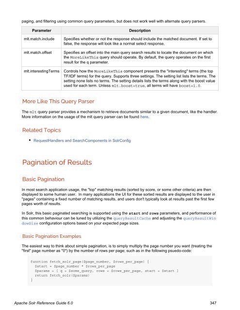 Apache Solr Reference Guide Covering Apache Solr 6.0