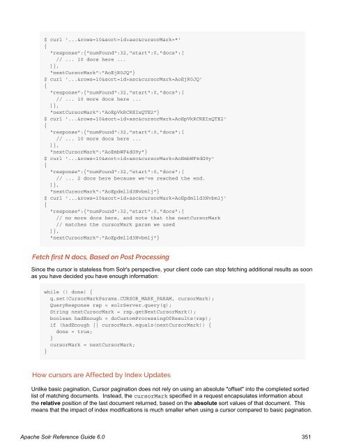 Apache Solr Reference Guide Covering Apache Solr 6.0