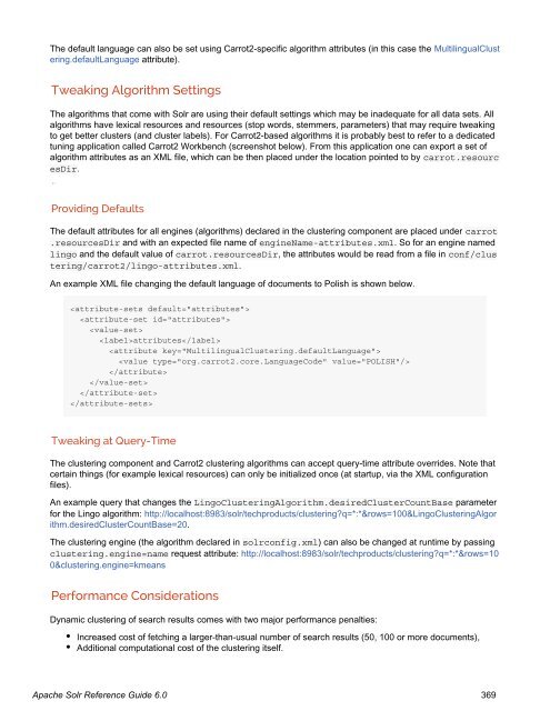 Apache Solr Reference Guide Covering Apache Solr 6.0