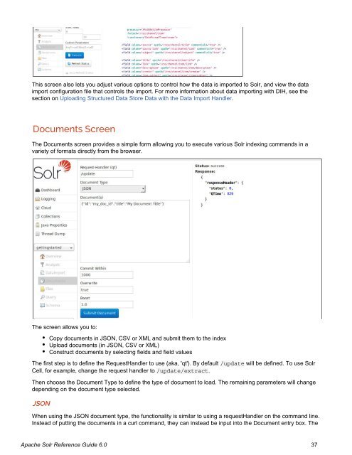 Apache Solr Reference Guide Covering Apache Solr 6.0