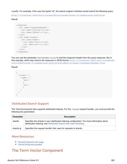 Apache Solr Reference Guide Covering Apache Solr 6.0