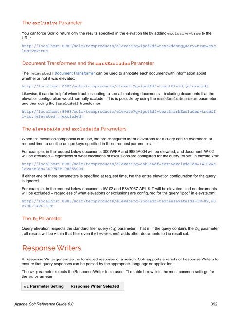 Apache Solr Reference Guide Covering Apache Solr 6.0