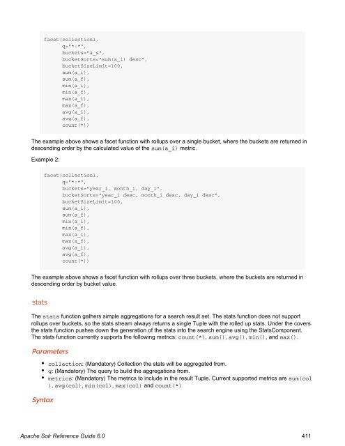 Apache Solr Reference Guide Covering Apache Solr 6.0