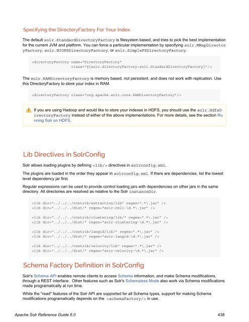 Apache Solr Reference Guide Covering Apache Solr 6.0