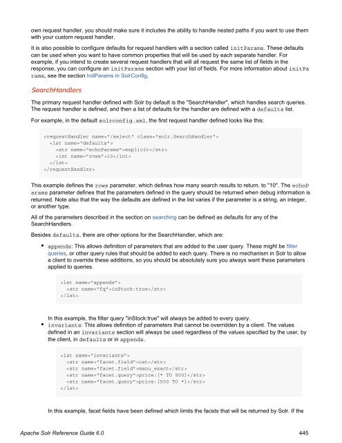 Apache Solr Reference Guide Covering Apache Solr 6.0