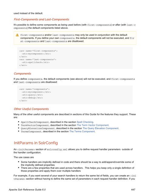 Apache Solr Reference Guide Covering Apache Solr 6.0