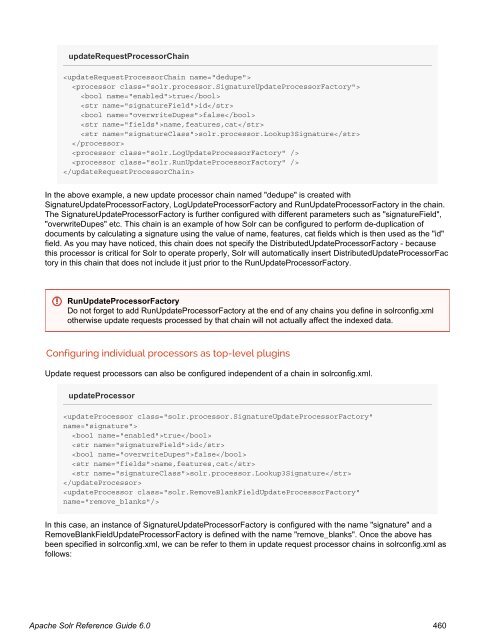 Apache Solr Reference Guide Covering Apache Solr 6.0