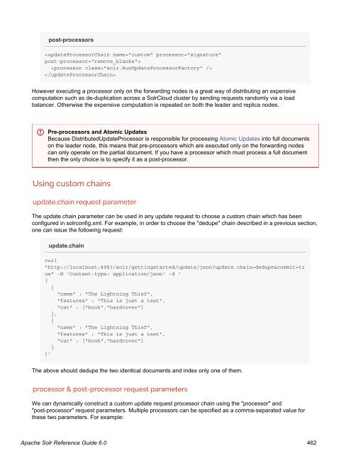 Apache Solr Reference Guide Covering Apache Solr 6.0