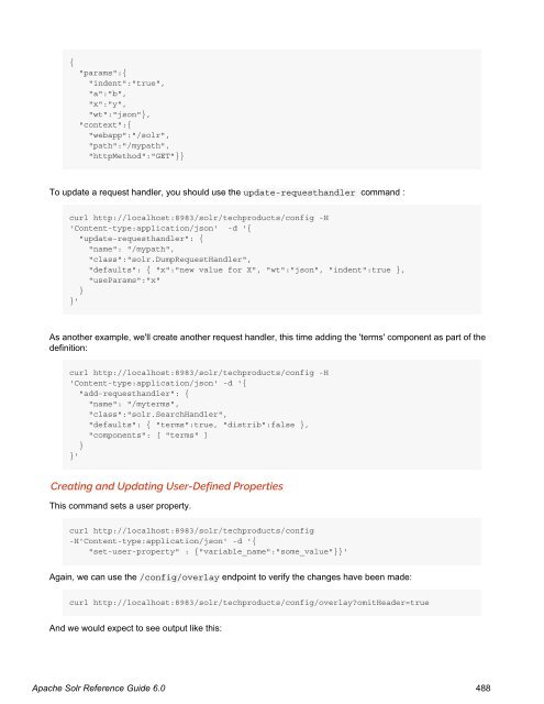 Apache Solr Reference Guide Covering Apache Solr 6.0