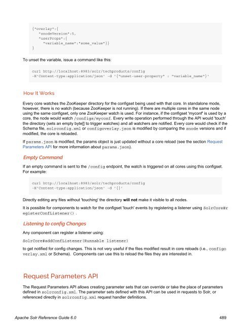 Apache Solr Reference Guide Covering Apache Solr 6.0