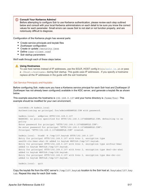 Apache Solr Reference Guide Covering Apache Solr 6.0