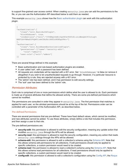 Apache Solr Reference Guide Covering Apache Solr 6.0