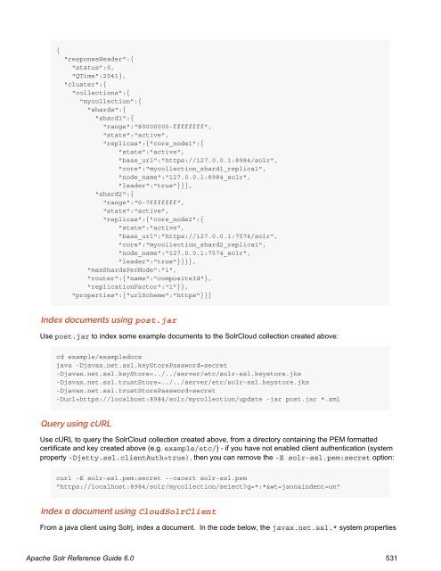 Apache Solr Reference Guide Covering Apache Solr 6.0