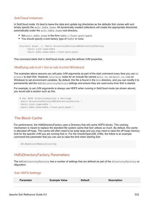 Apache Solr Reference Guide Covering Apache Solr 6.0