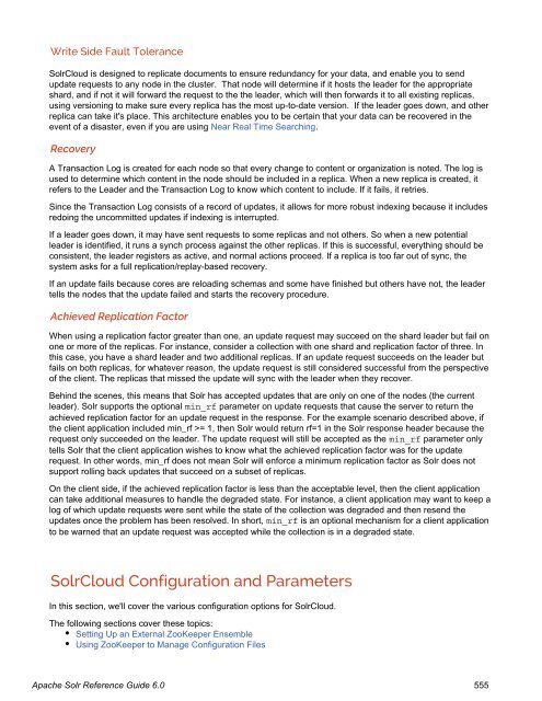 Apache Solr Reference Guide Covering Apache Solr 6.0