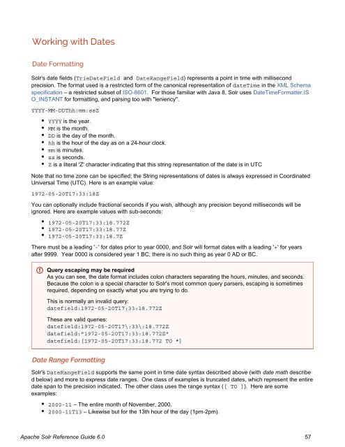 Apache Solr Reference Guide Covering Apache Solr 6.0