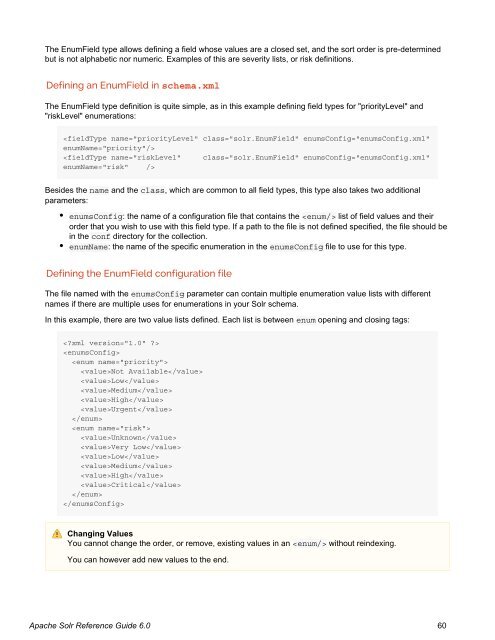 Apache Solr Reference Guide Covering Apache Solr 6.0