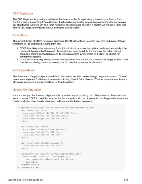 Apache Solr Reference Guide Covering Apache Solr 6.0