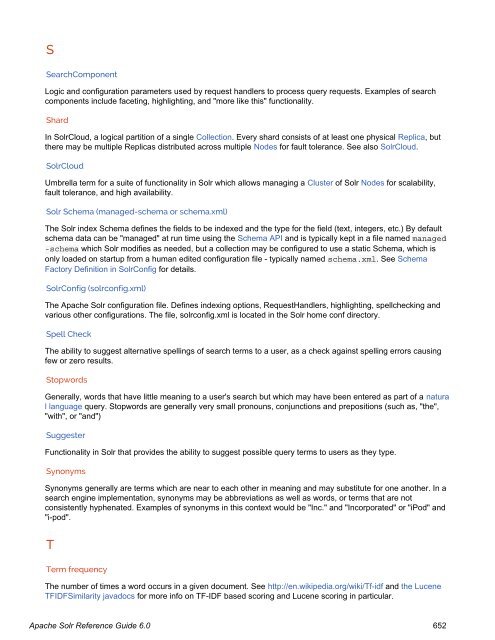 Apache Solr Reference Guide Covering Apache Solr 6.0