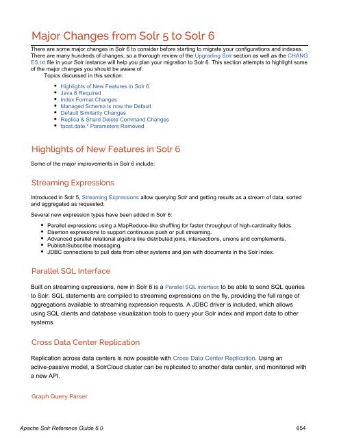 Apache Solr Reference Guide Covering Apache Solr 6.0