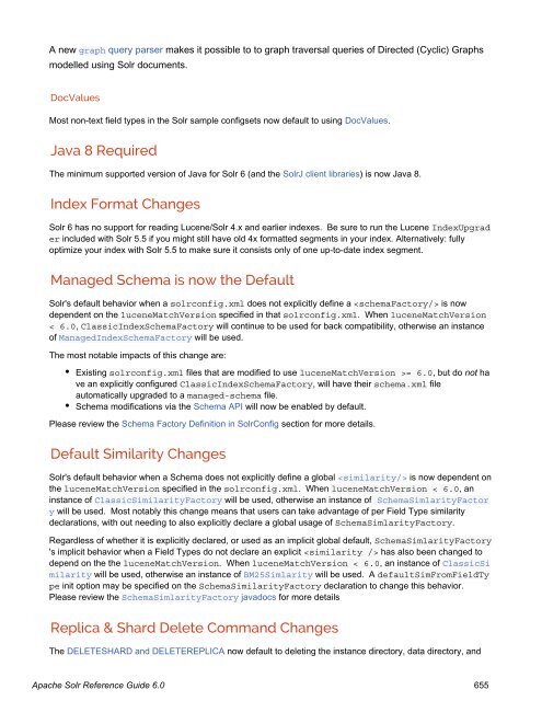 Apache Solr Reference Guide Covering Apache Solr 6.0