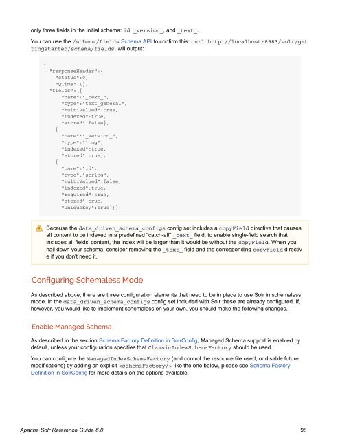 Apache Solr Reference Guide Covering Apache Solr 6.0