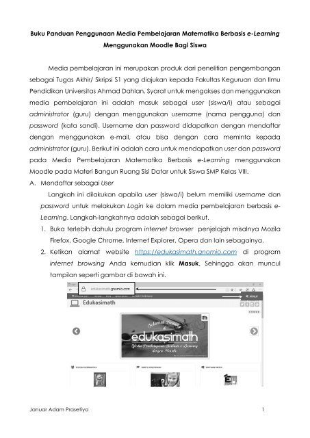 Buku Petunjuk Moodle - hitam putih