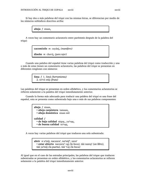 Diccionario triqui–español y español–triqui