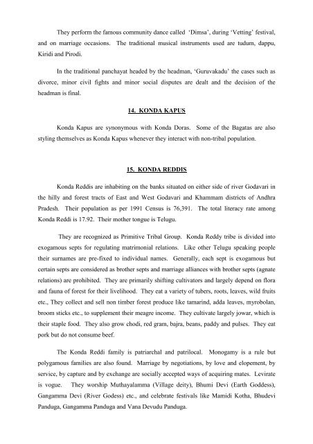 basic statistics on tribes and tribal areas of andhra pradesh