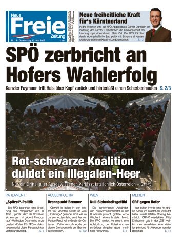 SPÖ zerbricht an Hofers Wahlerfolg