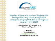 Global Big Data Market Processing and it 3V’s Volume, Velocity and Variety.