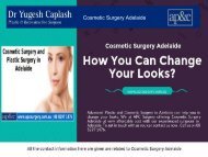 Cosmetic Surgery Adelaide - How You Can Change Your Looks?