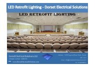 LED Retrofit Lighting - Dorset Electrical Solutions Ltd