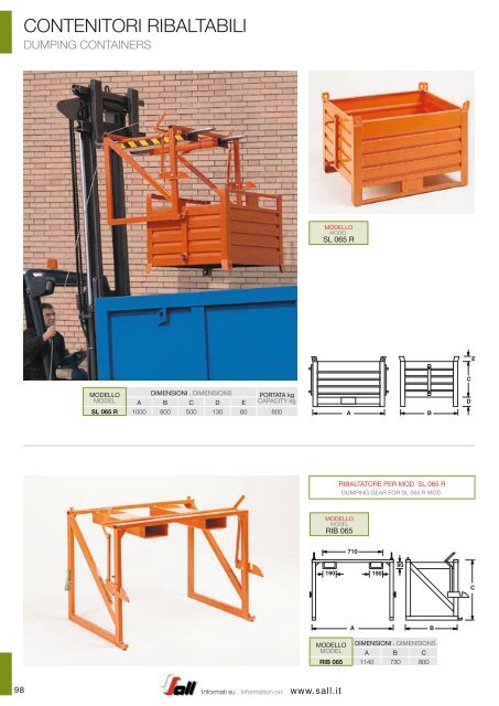 SALL_CATALOGO_CONTENITORI METALLICI E FORNITURE PER L‘INDUSTRIA_new