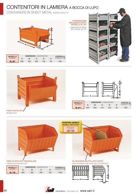 SALL_CATALOGO_CONTENITORI METALLICI E FORNITURE PER L‘INDUSTRIA_new