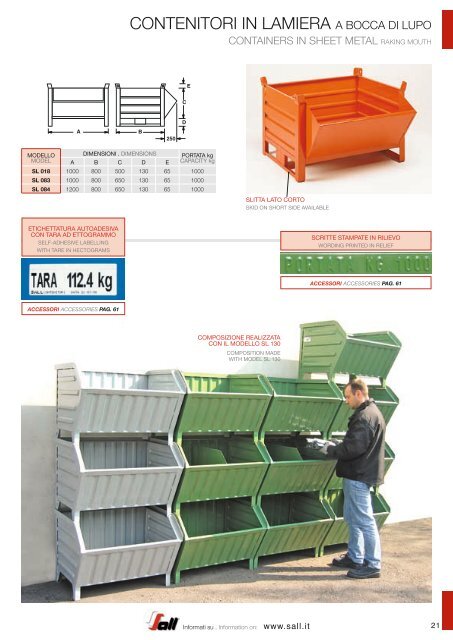 SALL_CATALOGO_CONTENITORI METALLICI E FORNITURE PER L‘INDUSTRIA_new